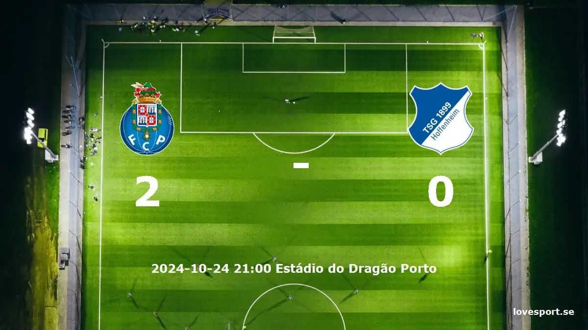 FC Porto mot TSG 1899 Hoffenheim tidslinje och laguppställning