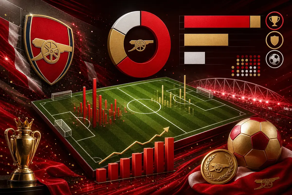 Arsenals poängställning illustration