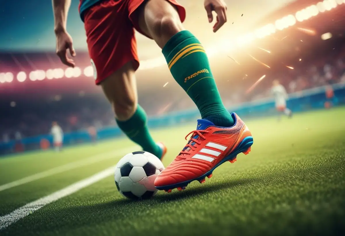 Världens snabbaste fotbollsspelare – en fartfylld resa på planerna illustration
